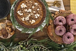 Baked goods on a table